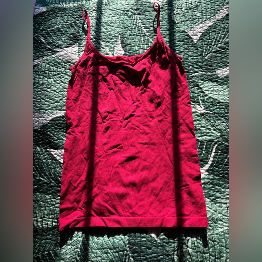 The Limited red Spaghetti Strap Tank Top